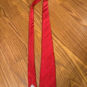 Dior Red Patterned Men's Tie